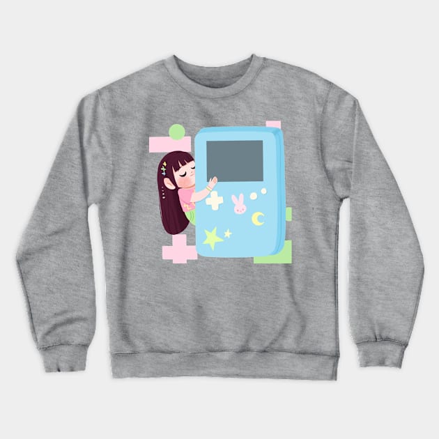 Gamer Girl Crewneck Sweatshirt by Lobomaravilha